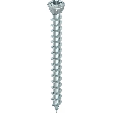 HECO-Topix-Plus Spezialbodenschraube - Ø3,5x60mm - Senkkopf mit Fräsrippen - Gesamtgewinde - T10 - Packung mit 500 Stück - 60348 (1/4)