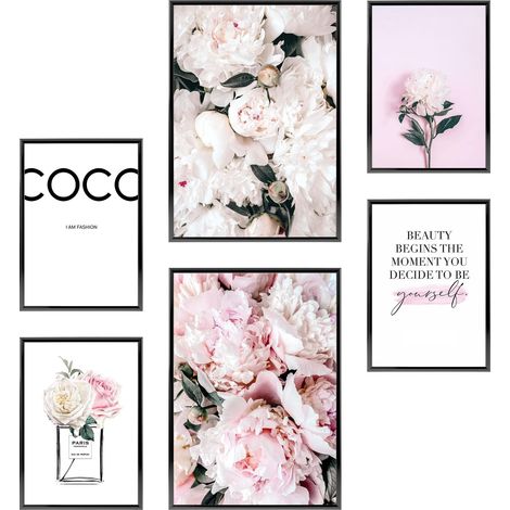 Tableau Décoration Murale - Sans Cadres - Set De Poster Premium Pour La Maison, Bureau, Salon, Chambre, Cuisine - 2 X (30x42cm) Et 4 X (21x30cm) (1/5)