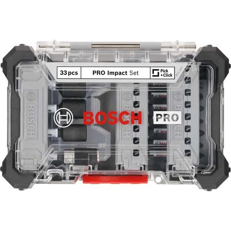 Puntas para destornillador Bosch pro impact bit-set 33 piezas zona torsión láser (1/2)