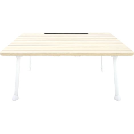 Tableau de lit pliable pour ordinateur portable, support à rainure, couleur érable blanc, modèle M1‑Z (1/5)