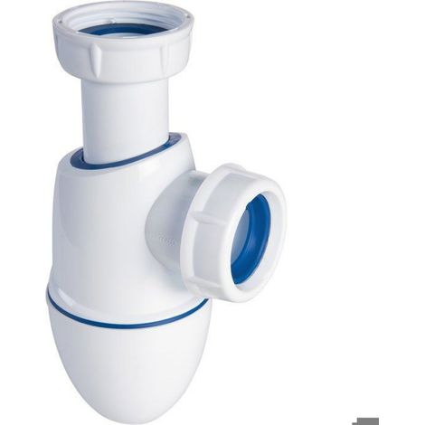 Siphon Lavabo - Culot 1 1/4 Pouces - Diamètre 32 mm - Hauteur Réglable - Garde Eau 50 mm - 1 Pièce (1/5)
