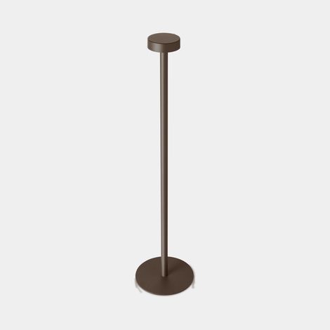 Piantana IP65 Orbit Rechargeable Covered LED 1.5 Bianco caldo - 3000K TOUCH DIMMING Marrone 108lm