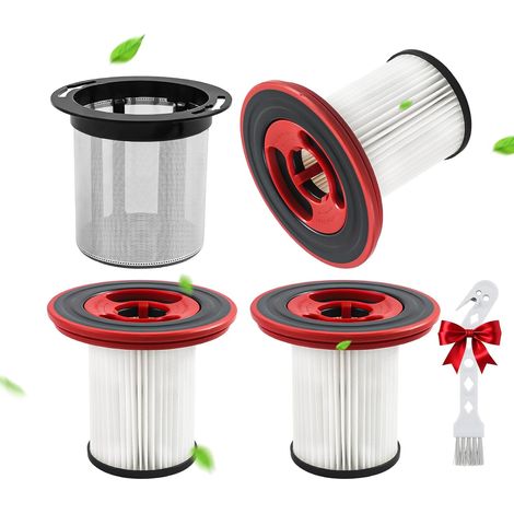 Lot de 4 filtres de rechange pour aspirateur sans fil Bosch Unlimited Serie 7 12040193 BKS711XXL BBS711W BBS712A BCS711GB BKS711MALL Filtre HEPA lavable avec préfiltre en acier inoxydable (1/5)
