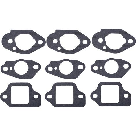 3 Ensembles Compatible avec joints de carburateur pour tondeuse à gazon Honda GCV135 GCV160 GCV190 GSV190 HRS216 HRT216 HRB216 HRR216 HRZ216 Remplace 16212-Zl8-000 16221-883-800