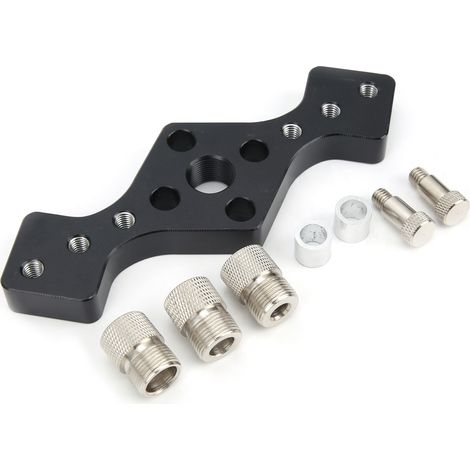 Perforateur de trou droit pour menuiserie, guide de perçage noir en alliage d'aluminium, outil de positionnement (1/5)