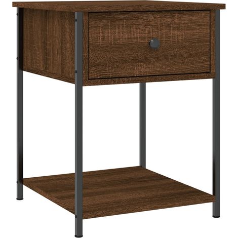 Maison Exclusive - Comodino Marrone Fumo 44x45x58 cm in Legno Multistrato