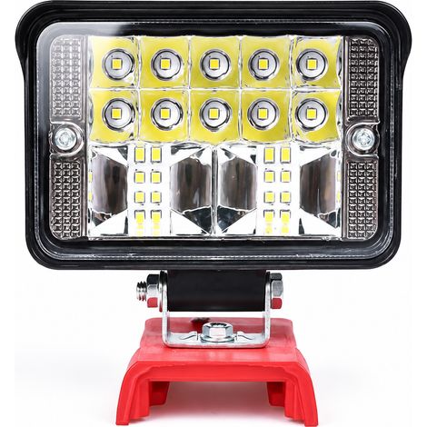 Lampe de travail LED sans fil 3 pouces pour batterie 14,4V-18V 3 300 16 × 14 × 15,5 cm 400 g – Livraison gratuite