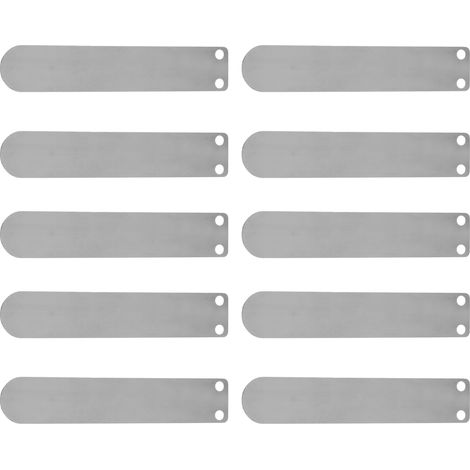 Lot de 10 plaques de soupapes en fonte en forme de languette pour compresseur d'air, accessoires d'admission et d'échappement, plaque d'admission longue de 80 mm (1/5)