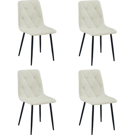 Chaise Libra - tissu beige / pieds noirs x 4 (1/5)
