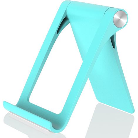 Support Téléphone Portable - Réglable En Hauteur Et Angle - Pour Bureau Maison Voyage - Compatible Smartphones Et Mini Tablettes - 1 Pièce (1/5)