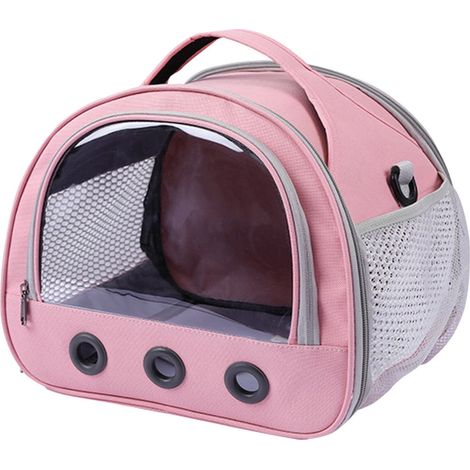 Sac Transport Oiseaux - Cage Transport Portable avec Support - Structure Transparente Respirante - Pour Perroquets et Petits Oiseaux - 1 Pièce (1/5)