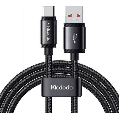 Cavo di ricarica rapida USB-C Mcdodo per Samsung Xiaomi TIPO C 6A 120W 2M LED (1/5)