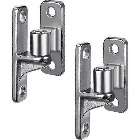Charnières de portail en acier inoxydable 25-26, lot de 2 charnières murales pour portails agricoles, avec chaînette sans soudure. (1/4)