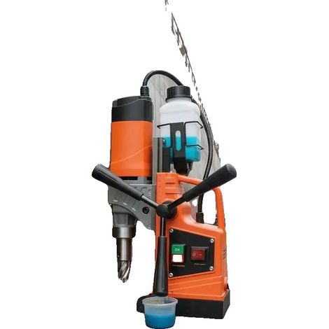 Máquina perforadora de núcleos, sujeción magnética 12500 N, 850 rpm, AMARILLA (1/2)