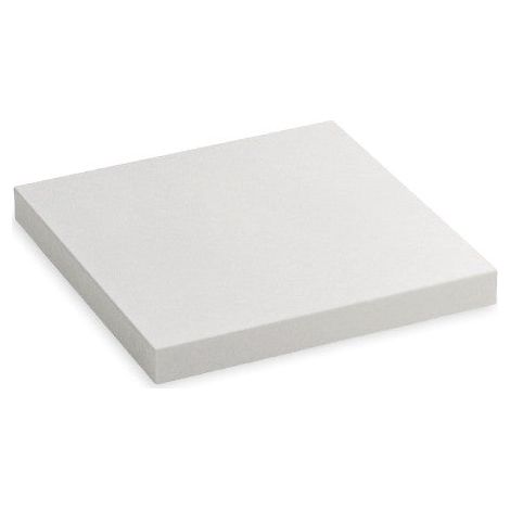 Cubrepilar plano extra liso - remate de tacto pulido con goterón - 48 × 48 × 6 cm Unidad Blanco