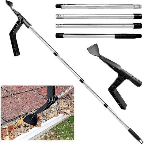 Nettoyeur de gouttière avec perche télescopique 180 cm – Racleur (1/4)