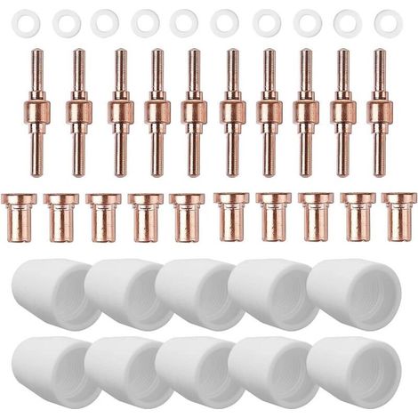 Reboot Accessoire pour cutter plasma - Perceuse et pièces de rechange - Compatible avec les cutters plasma Parkside tels que RBC6000, CUT50, CUT60.40 consommables tels que les cabanes en (1/5)