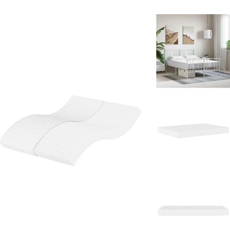 Matelas en mousse blanc 120x210 cm dureté H2 H3 - Matelas En Mousse - Matelas - Matelas De Lit - Matelas Rafraîchissant (1/5)