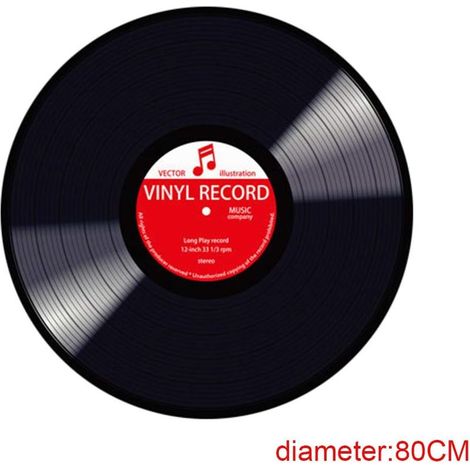 Runder Vinylteppich – 60 cm x 80 cm x 100 cm – 6 mm rutschfest – Für Wohnzimmer, Schlafzimmer, Küche, Badezimmer – 1 Stück (1/5)