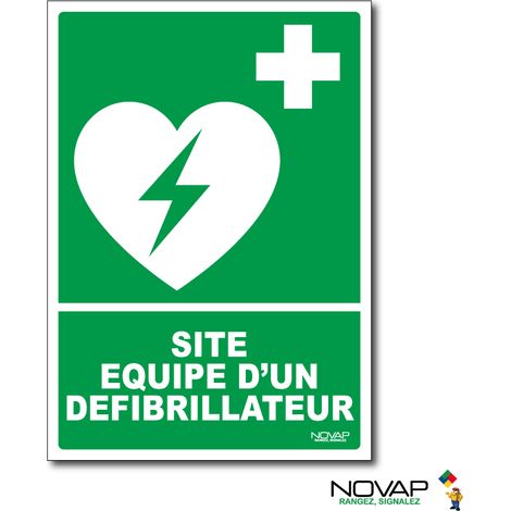 Panneau Site équipé d'un défibrillateur DAE - Rigide A5 - 4600697