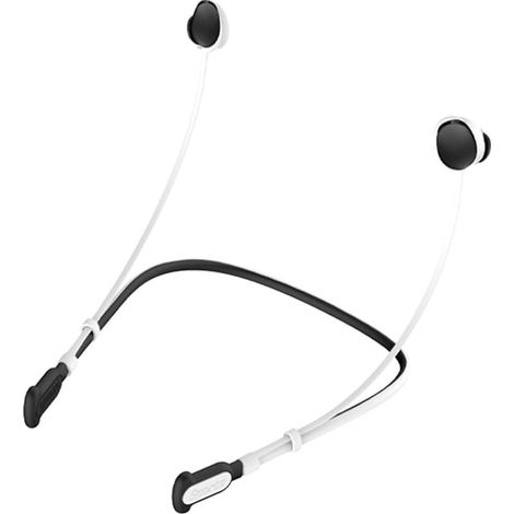 Elegante cavo in silicone per cuffie Bose per un comfort silenzioso – Supporto sicuro per cuffie wireless per l'allenamento – Arancione (nero e bianco) (1/5)