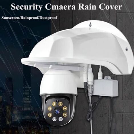 Housse Protection - ABS - Caméra Surveillance - Compatible Modèles Bullet Et Dôme - Résistante Aux Intempéries - 1 Pièce (1/4)
