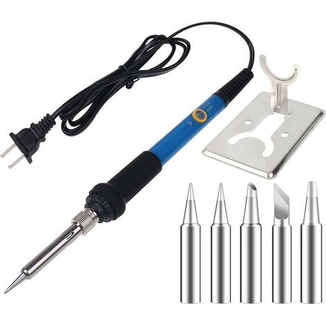 Fer à Souder 60W Kit de Soudure Precision Numérique Souder 220℃450℃ acec 5 Pointes de Rechange (1/5)