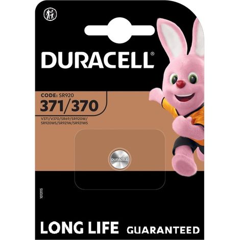 1 x Duracell 371/370 (1 ampoule de 1 batterie) 1 pile (SR920/V371/V370/SR69/SR920W/SR920WS/SR921W/SR921WS) 1