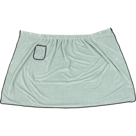 Serviette de Bain Épaisse et Chaude Homme en Polaire Corail Portable Forte Absorption d'eau, Couleur Vert, pour Hôtel et Plage (1/5)