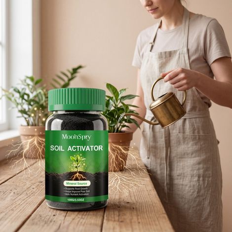 Bodenaktivator, Hausgarten, Blumen- und Pflanzendünger, Nährstoffzusatz. Bodenaktivator – 100 g -- DE (1/5)