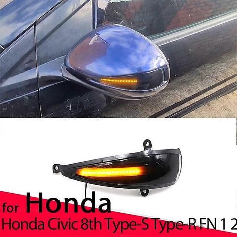 2x Dynamische LED-Blinker in den Außenspiegeln für Honda Civic MK8 8. Generation Schrägheck 3-Türer 5-Türer Type-S Type-R 05-12-- (1/5)