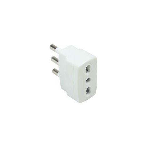 ADATTATORE RIDUZIONE 2P+T BIANCA- - spina 16A e presa 10/16A bianca - 20 pezzi SYNTESY