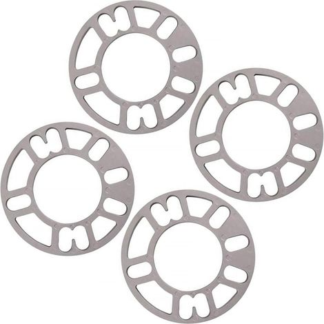 4 Pcs Elargisseur de Voie Universelle, Elargisseur de Roue 8mm Thick, Convient à la Plupart des Véhicules à 4 et 5 Écrous, pour Améliorer la Stabilité et l'Apparence d'Auto