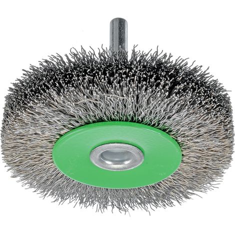 Osborn Werkzeugbürste D30x9, Schaft 6 mm, gewellter rostfreier Stahldraht 0,20 mm T6