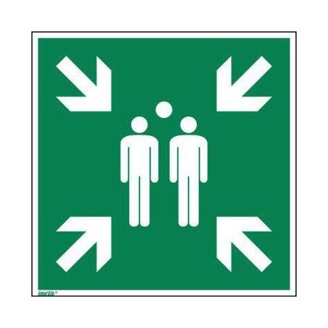Hinweisschild Sammelstelle ISO 7010 400x400mm PVC