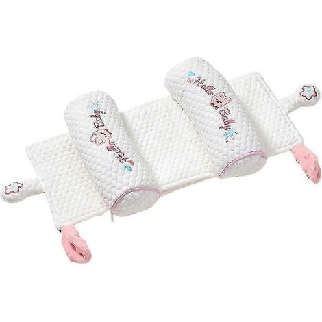 Oreiller bébé ajustable (Rabbit Crown) pour nouveau-nés et nourrissons - Aide à prévenir et corriger le syndrome de la tête plate, favorise un sommeil confortable en chambre d'enfant. (1/5)