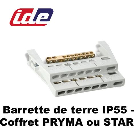 Barrette de terre IP55 pour coffret PRYMA ou STAR