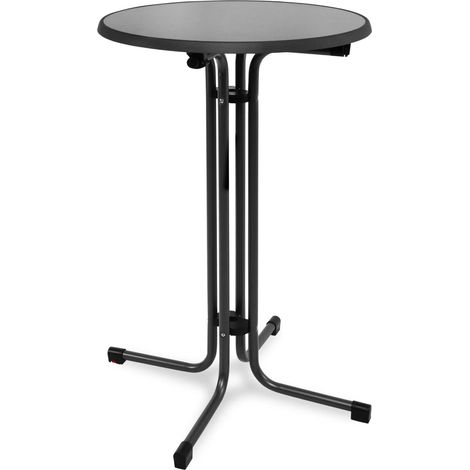 Outdoor Stehtisch Bellini, klappbar, Ø60cm, Schwarz