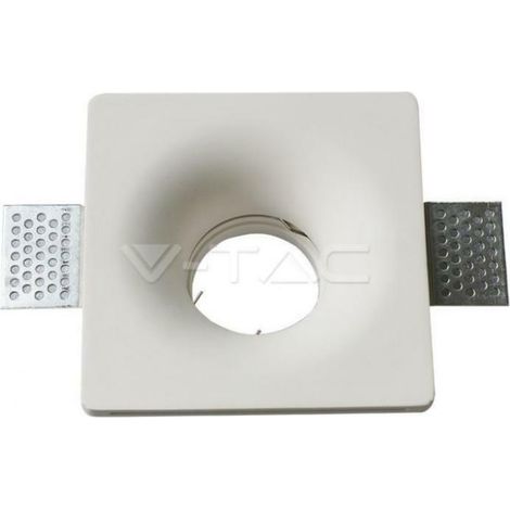 V-tac gips quadratisch gu10 einbaustrahlerhalter vt-714 3674