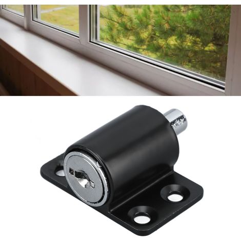 Cerradura de seguridad para ventanas y puertas – protección antirrobo de zinc – cerradura para puertas correderas con seguro infantil (1/5)