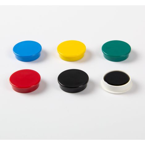 Magna-C Farbige Büromagnete Ø25mm mit Ferrit-Kern