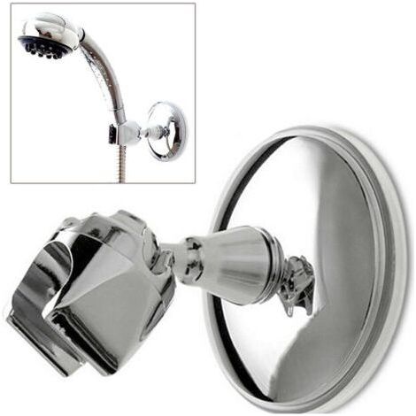 Shower Head Holder Suction Cup Wall Mount Suction Cup Suction Cup Adjustable Hand Shower Chrome with 360° Rotating Shower Holder for Hand Shower (1/4)
