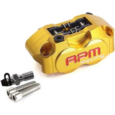 Pompe de frein à étrier RPM 82 mm, montage radial à 4 pistons pour moto tout-terrain (modification) - Or (1/5)