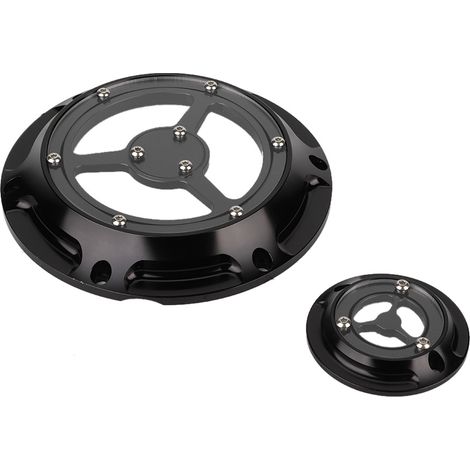 Couvercle de minuterie en aluminium pour moteur de derby moto, kit de protection pour XL XR 883 1200 (noir) (1/5)