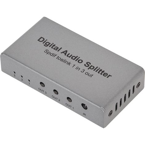Répartiteur optique SPDIF 1x3 compatible LPCM
2.0 et DTS pour Dolby AC3 répartiteur audio numérique optique pour lecteur DVD/CD home cinéma (1/5)