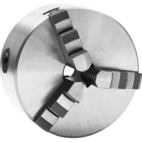 3 Jaw Self-Centering Lathe Chuck 125 mm Steel vidaXL