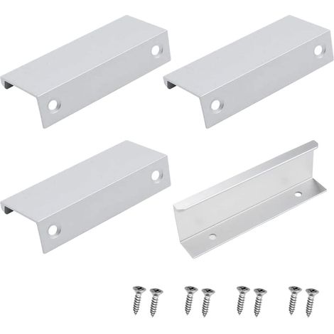Set mit 4 verdeckten Schubladengriffen für Küchentüren, Schubladen und Schränke. Farbe: [Farbe] (1/5)