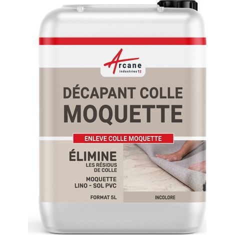 Arcane Industries – Gel décapant colle moquette 5 L – Pour béton, plâtre, pierre – Élimine résidus de colle néoprène, vinylique – Non dangereux