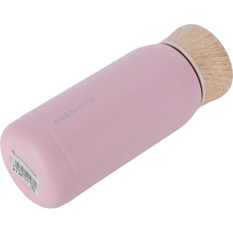 Gobelet sport isotherme en acier inox 330ml rose, portable et idéal pour la randonnée