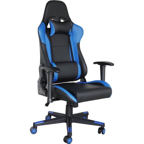 Silla de juego Power - Negra / azul